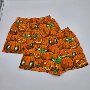 Angry Birds Halloween Boxers Mens Medium Orange Pumpkin Pig All Over Print 2012